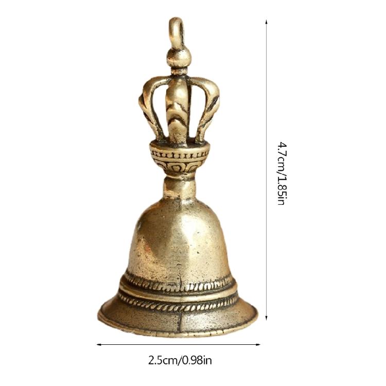 Brass Handle Loud Hand Bell Large Hand Bell for Weddings, School Classroom Game