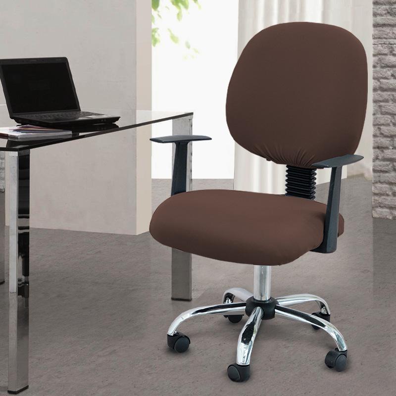 Two-Piece Computer Chair Cover Washable Executive Chair Cover For Computer Stretchable Seat Covers Computers Chairs
