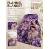 Starry Purple Rose Fantasy Blanket Soft And Comfortable Suitable For All Seasons Office Rest Blanket Air Conditioning Blanket Digital Printing