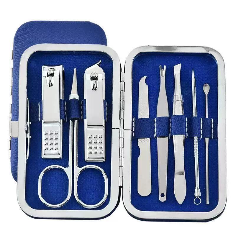 8 19 PCS Diagonal Nail Clipper Set Stainless Steel Sharp Durable for Home Salon Travel Fingernail Care