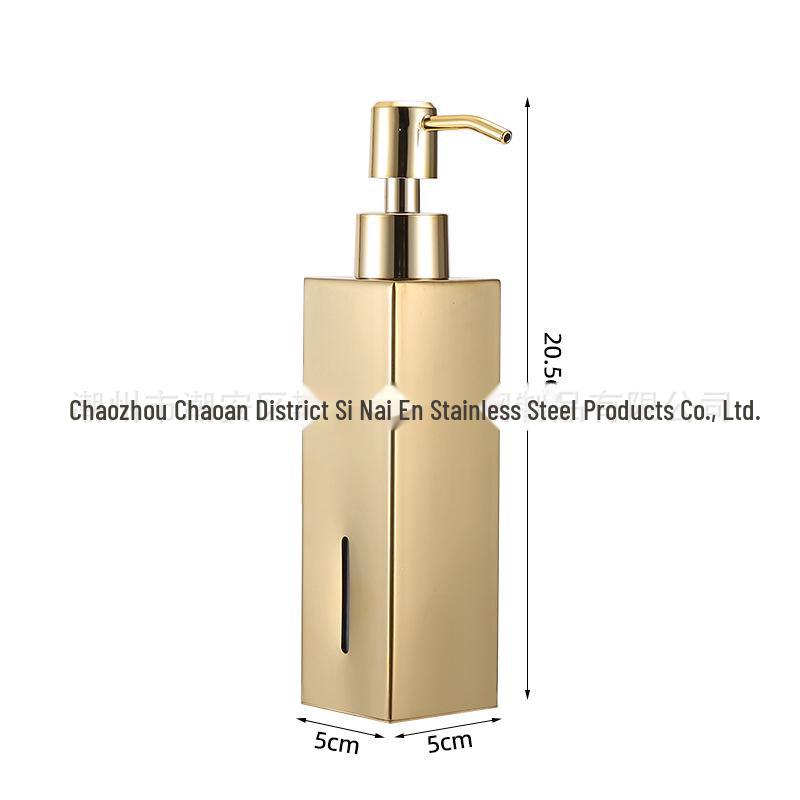 Wall-Mounted Stainless Steel Soap Dispenser, Punch-Free for Bathroom or Hotel Use