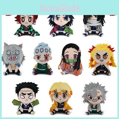 17*20cm Demon Slayer Plush Toys Zenitsu Giyuu Tanjiro Nezuko Inosuke Xmas Gifts