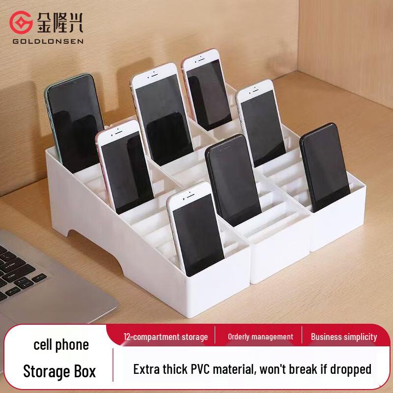 12-Slot Desktop Mobile Phone Organizer