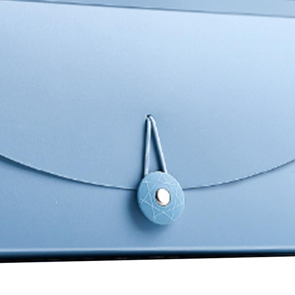 Expanding File Folder 13 Pockets Professional Waterproof Documents File Folder for VAT Invoice Recei