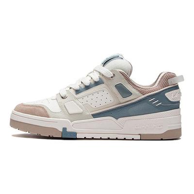 Li Ning Journey Halkfria Slitstarka Låga Skateboardskor Herr Skateboardskor Vit Grå Grön AGCR297-7