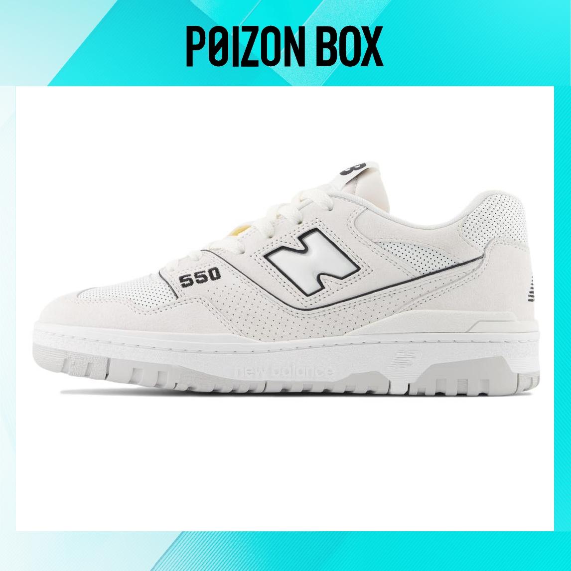 

кроссовки New Balance 550 White Perforated Leather Black BB550PRB