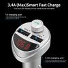 Car Charger FM Transmitter Bluetooth MP3 Player Car Audio USB Car Charger Adapter TF Card Car Kit 3.4A Dual Fast Phone Charger