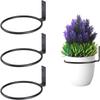 Wall-Mounted Metal Floral Plant Support Ring - Hanging Flower Pot Hanger