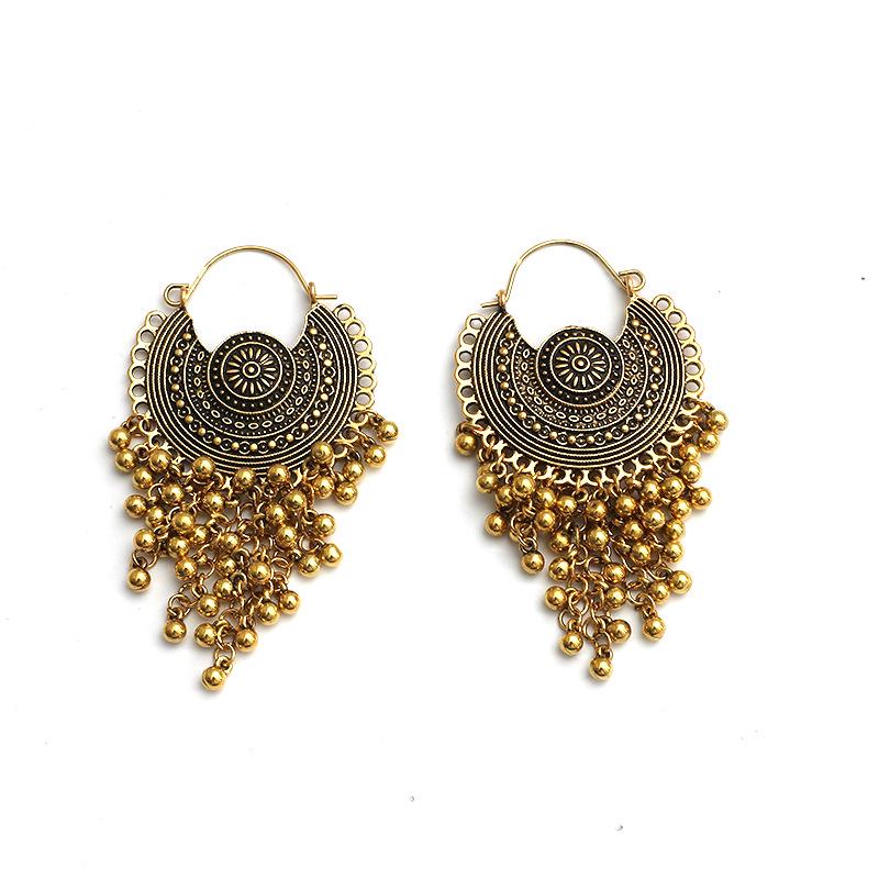 Vintage Bohemian Tassel Water Drop Earrings – Women s Retro Court Style