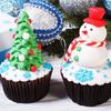 1 set of Russian decorating nozzles snowflake Christmas tree holly leaf squeezing nozzle cupcake dessert baking decoration decorating nozzle