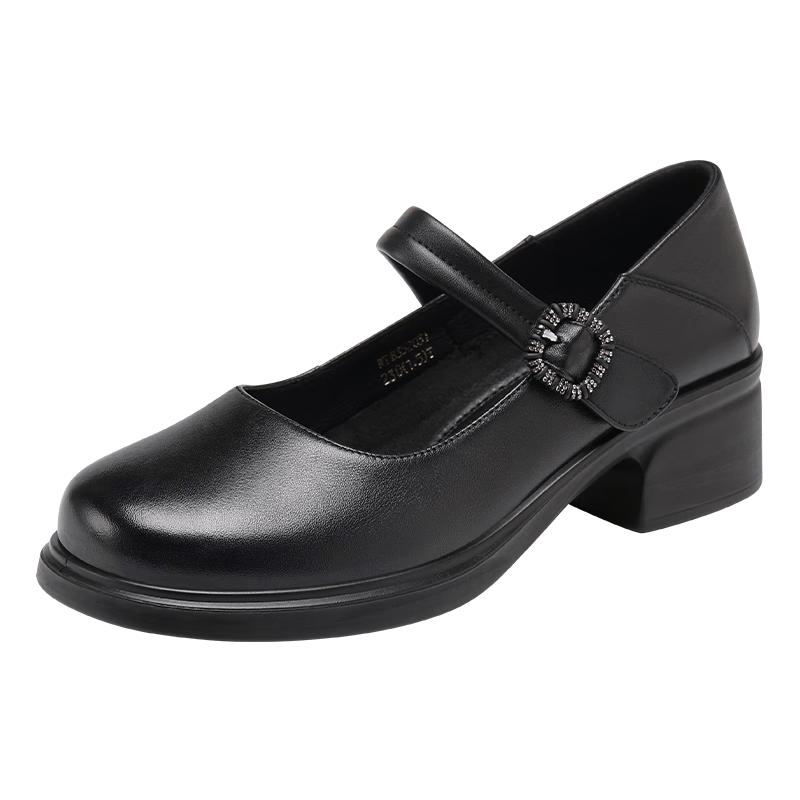 Red Dragonfly Women s Leather Loafers WTB352031 38 чёрный