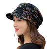 2024 New Cool Women Warm Vintage Floral Caps Hat Female Autumn Winter Lady Baseball Cap Hat for Women
