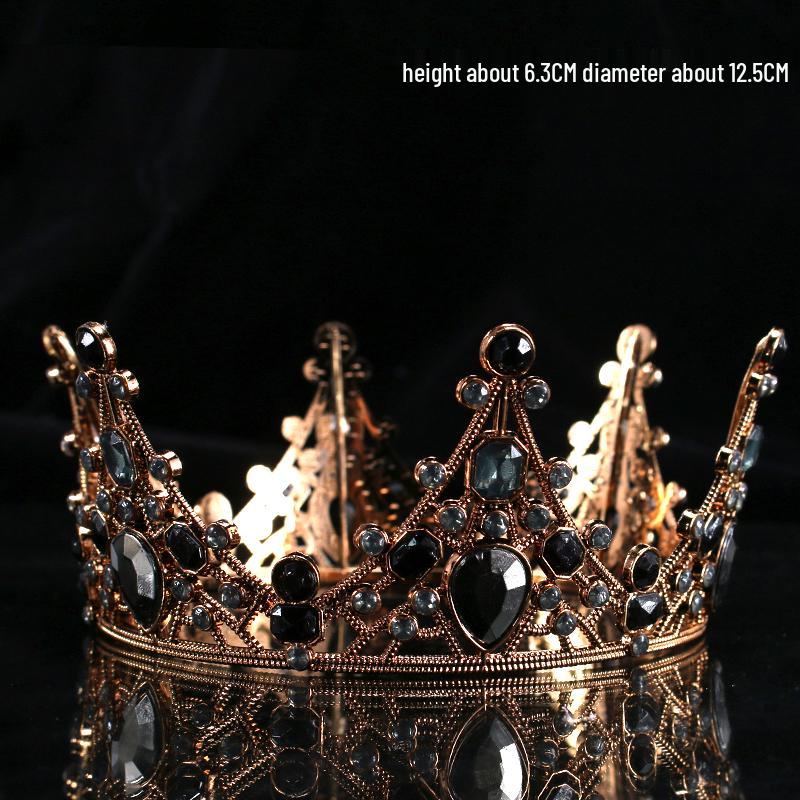 Children's Pearl Crystal Tiara Headband - Birthday Crown Cake Decoration and Adult Hair Accessory