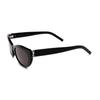 Saint Laurent Side Logo Acetate Cat Eye Sunglasses Unisex Sunglasses Black SLM115001