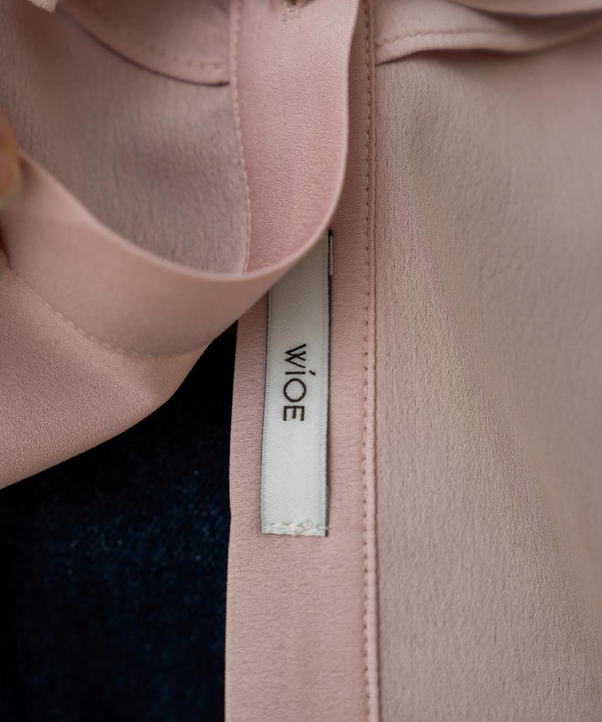 WIOE Mien Ruffle Tie Blouse_Indy Pink