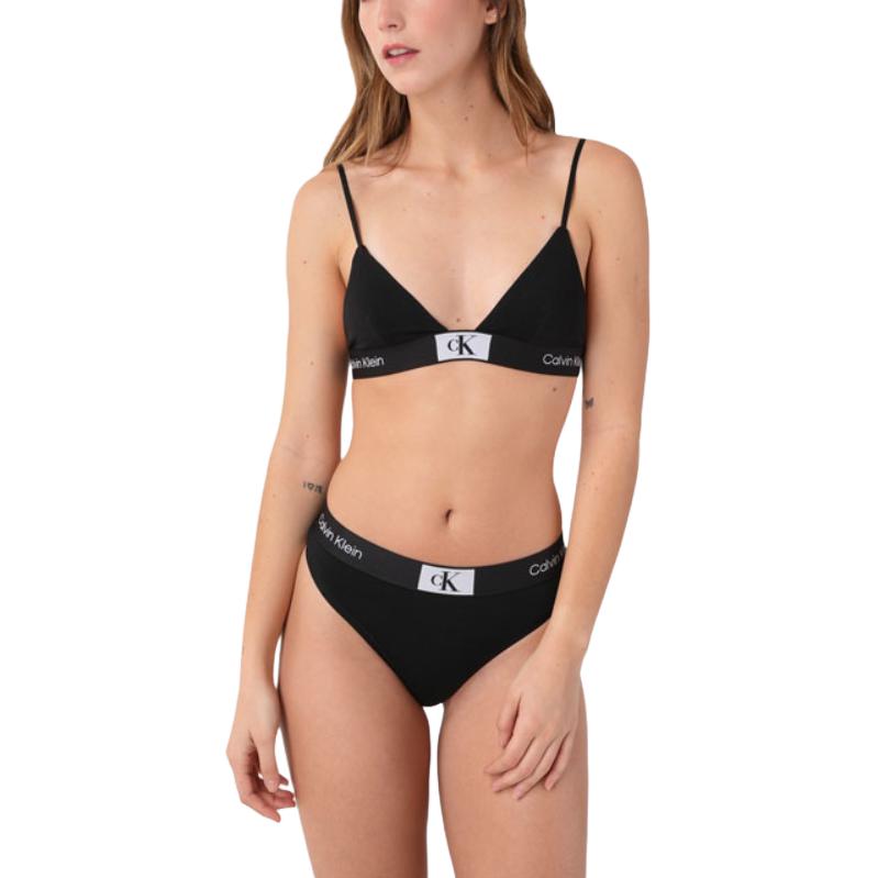 Calvin Klein Qf7217 American Version Wireless Triangle Cup Bra Women Underwear Black QF7217-003