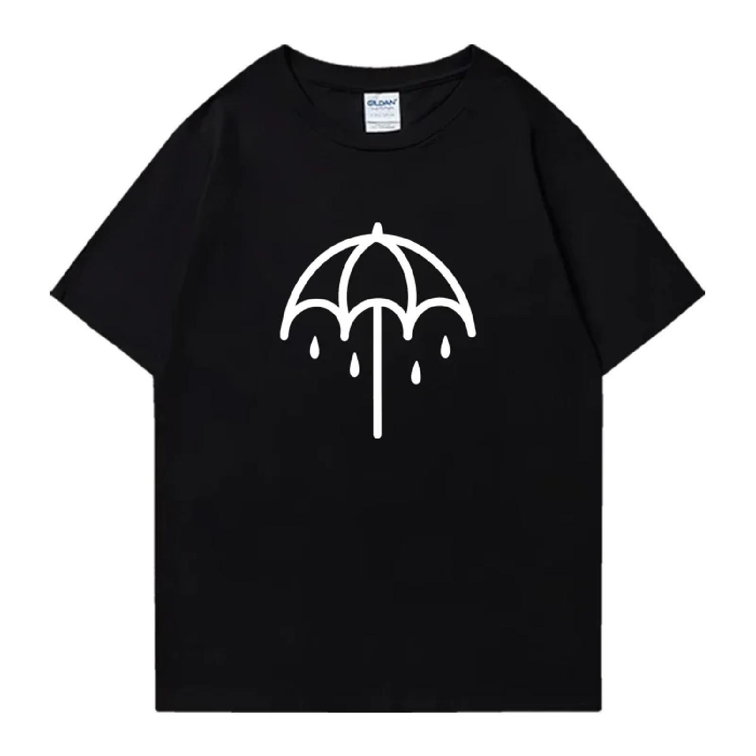 

An interesting umbrella, street fashion printed T-shirt for men, 100% pure cotton casual loose and breathable top for summer XXXXXL різнокольоровий