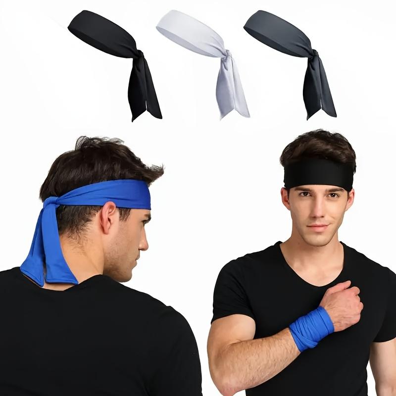 Sports Headband Breathable Quick Dry Sweat-Wicking Yoga Fitness Gym Hairband Running Tennis Volleyball Badminton Sweatband