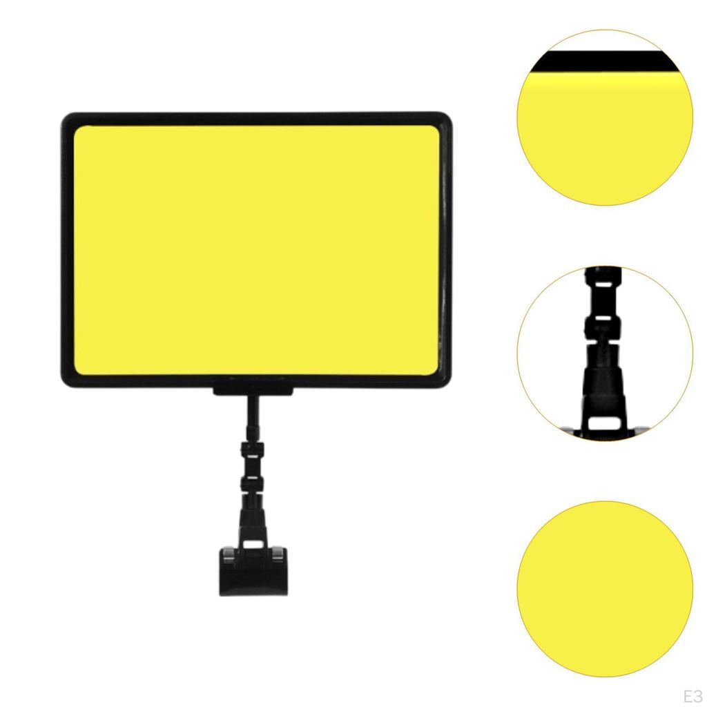 Price Tags and Sign Clip Merchandise Holder Durability Professional Promotional Stand