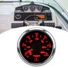 52mm Water Temperature Gauge 7 Colors Backlight IP67 Waterproof 1600‑22 Ohm  Pointer Indication Meter for Boats RVsBlack