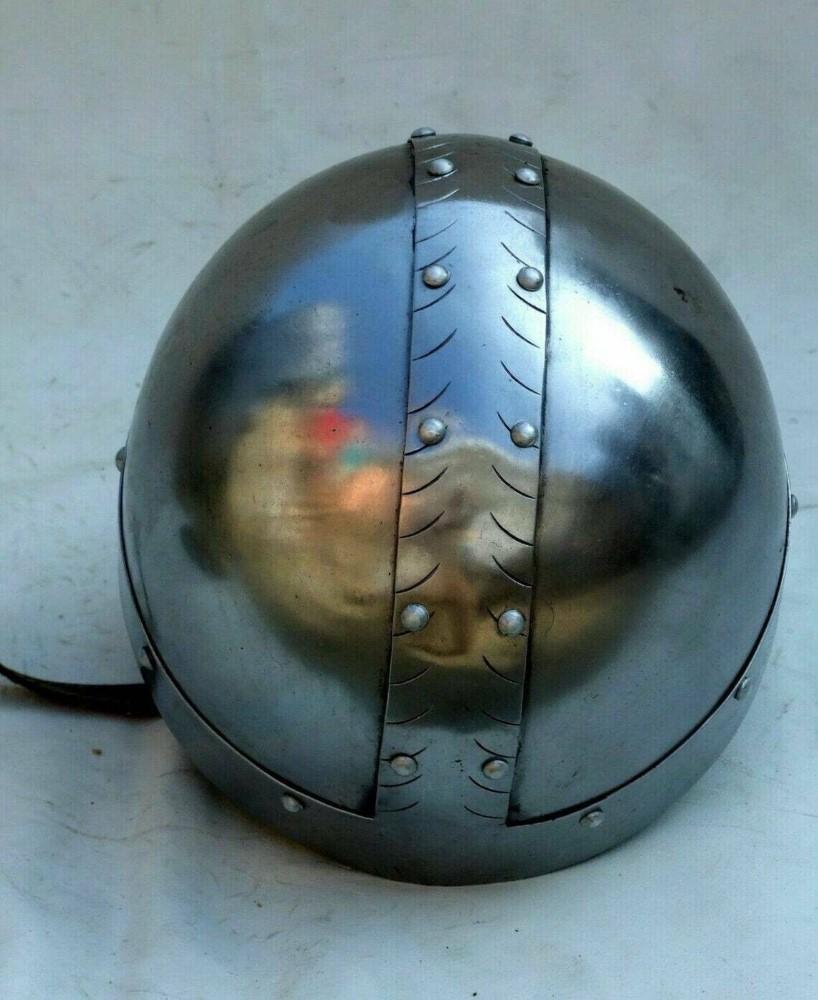 Medieval 18 Gauge Steel Norman Helmet Viking Armor