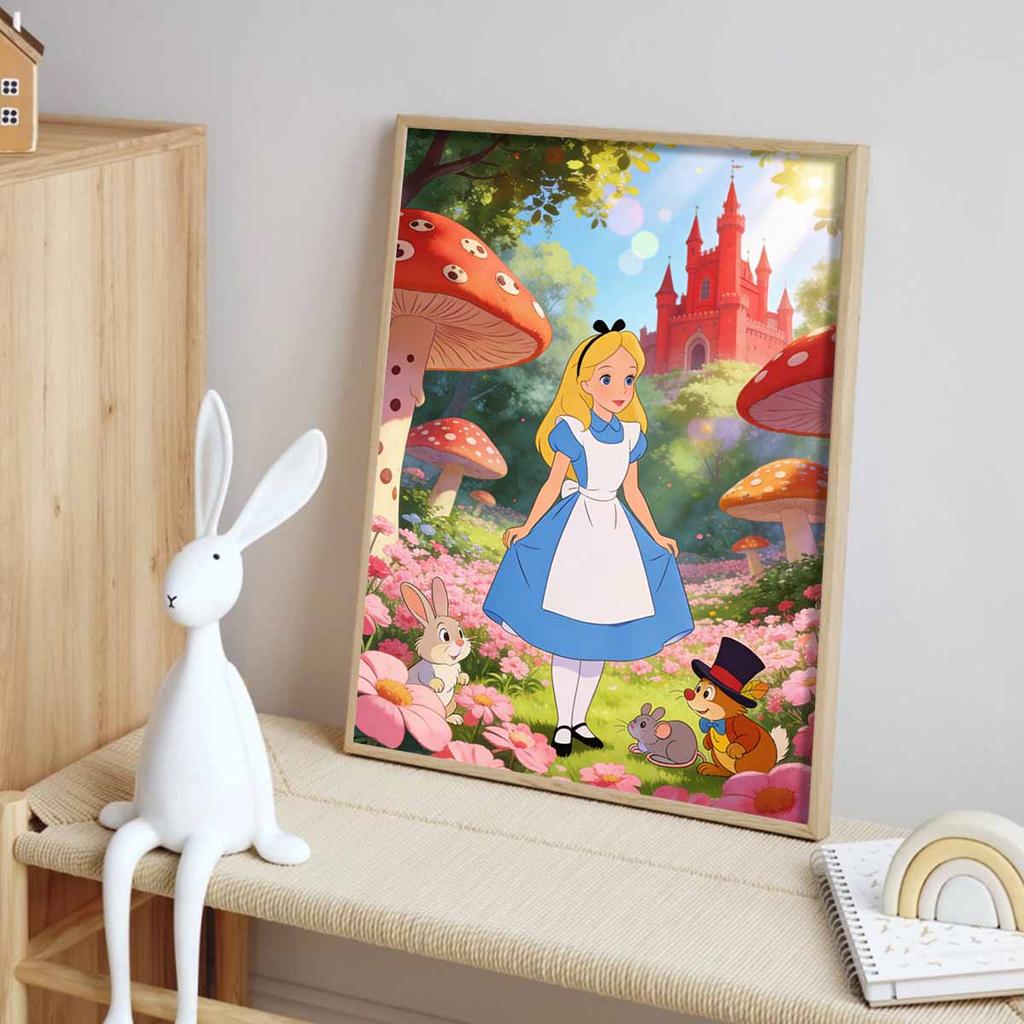 Disney Alicia en el País de las Maravillas pintura de diamantes hecha a mano diy mosaico arte pintura kit decoración del hogar