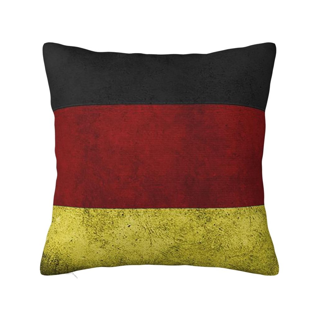 Germany Flag German Patriotic Square Pillowcase Cushion Cover Pillow Case Throw Pillow Cover for Home Bedroom Car