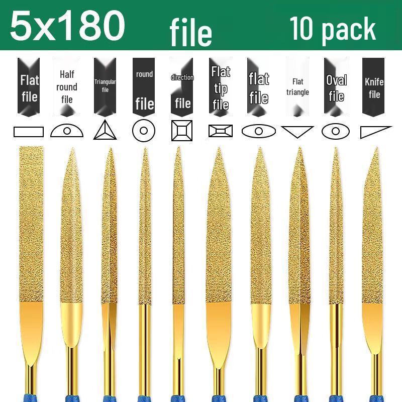 Titanium Plated Diamond File Set