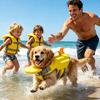 Dog Lifesaving Swimming Vest High Buoyancy Pool Vest Summer Reflective Dog Floating Jacket For Puppy Cats Pet Pool