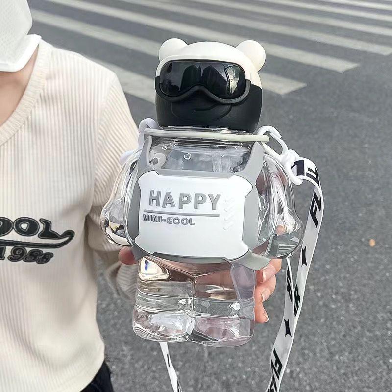 

Дитяча солом яна чашка Trendy Bear: Велика місткість, портативність, милий дизайн 800ml
