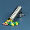 Watertight Pills Box, Mini Titanium Alloys Travel Medicine Storage Box, Scratch & Abrasion Resistance for Travel Outdoor