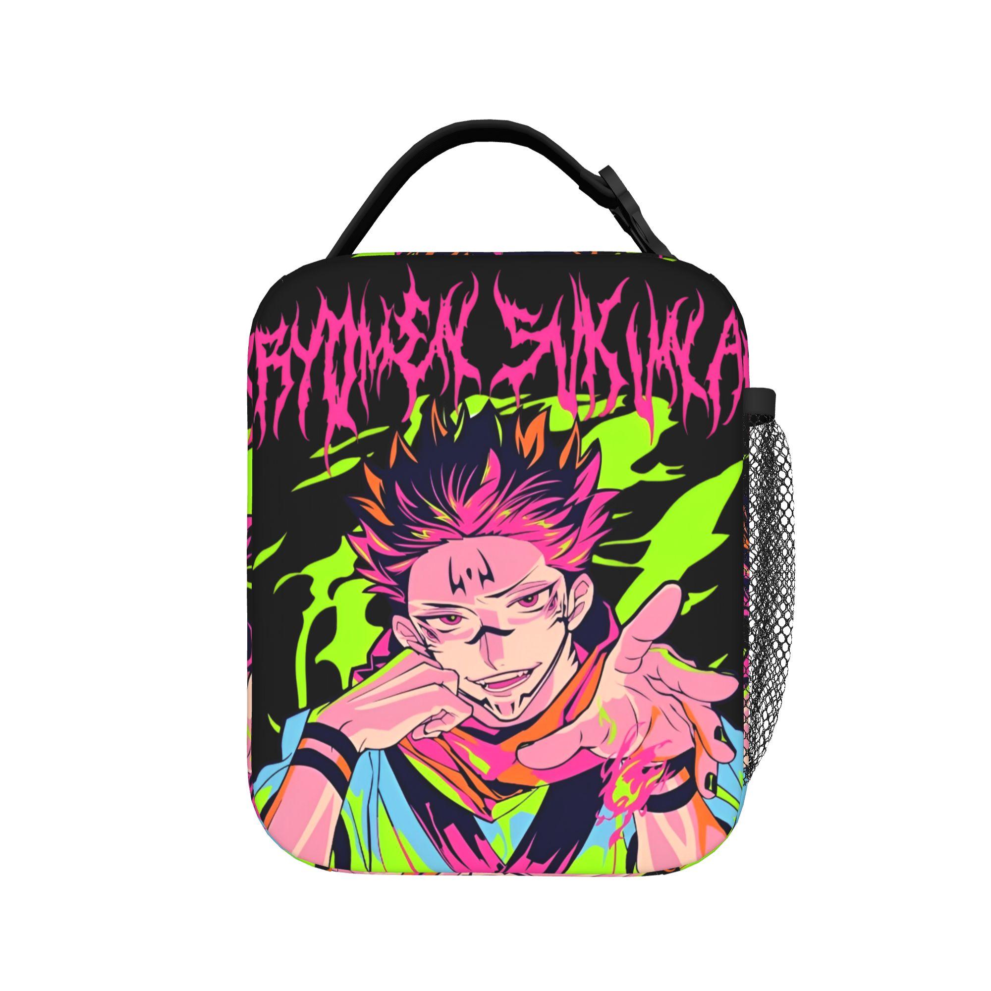 Anime Geïsoleerde Lunchtas Thermische Tas Herbruikbaar, Maaltijdcontainer Jujutsus Kaisens Anime Lekvrije Tote Lunchbox Voedselopbergtas One Size