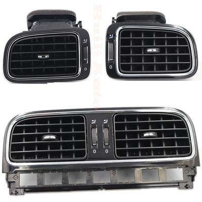 Ruili258 para VW Cross Polo 5 6R GTI 1ª fase Sedan Hatch Vento 2011-2013 tablero frontal negro brillante salida de aire de CA Ventilación