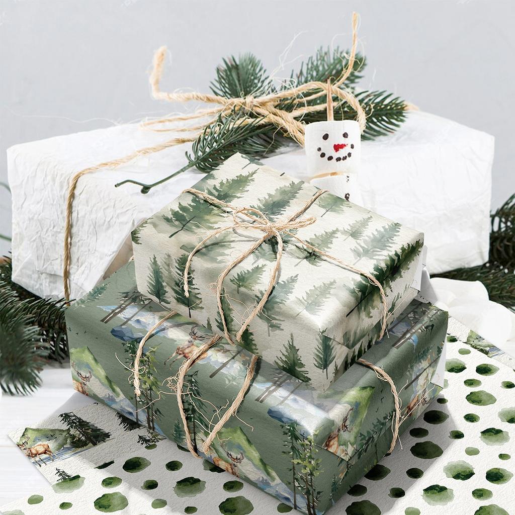Weihnachtsgeschenkpapier Frohe Weihnachten Dekorationen für Zuhause 2024 Weihnachtsgeschenkpapier Navidad Natal Neujahrsgeschenke 2025