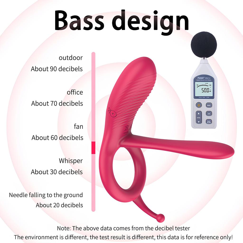 10 Frequency Long Tongue Cock Ring Vibrator for Men Prostate Penis Massager Vagina Stimulator Erotic Sex Toys for Couples