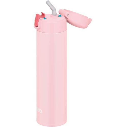 Thermos Water Bottle Vacuum Insulated Straw Bottle 450ml Light Pink Cold Storage Only FJM-450 LP