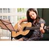 Guitare acoustique en bois, Lexibook, 91 cm, Guide d'apprentissage inclus, 6 cordes en nylon, Housse de transport incluse, Bois/Noir