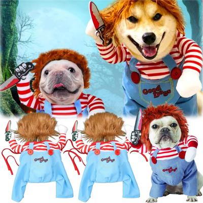 Dog Halloween Costumes Pet Deadly Doll Dog Costume Funny Dog Costumes Halloween Costume Clothes for Small Medium Pets