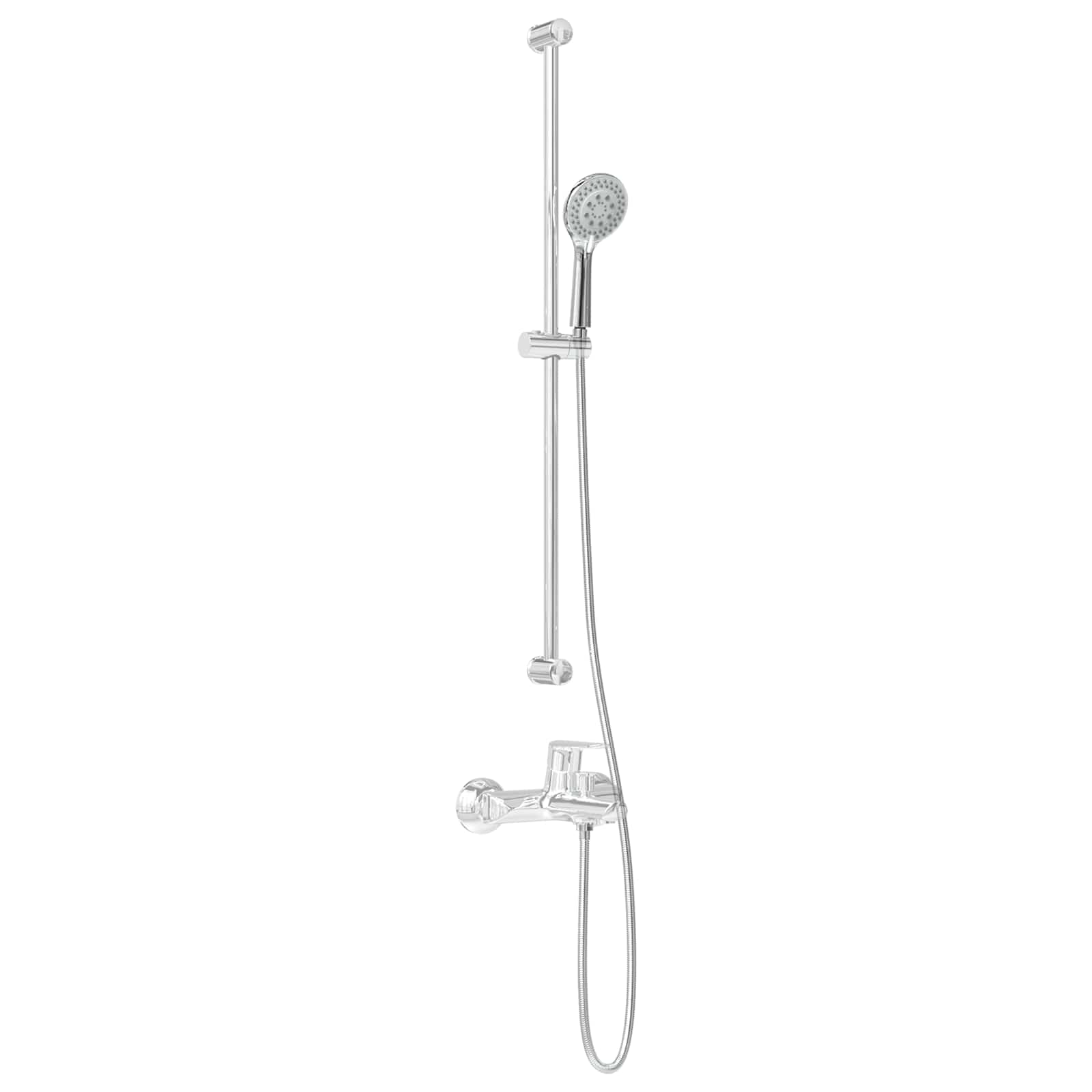 Duschkopf-Set Chrom 150 cm Edelstahl