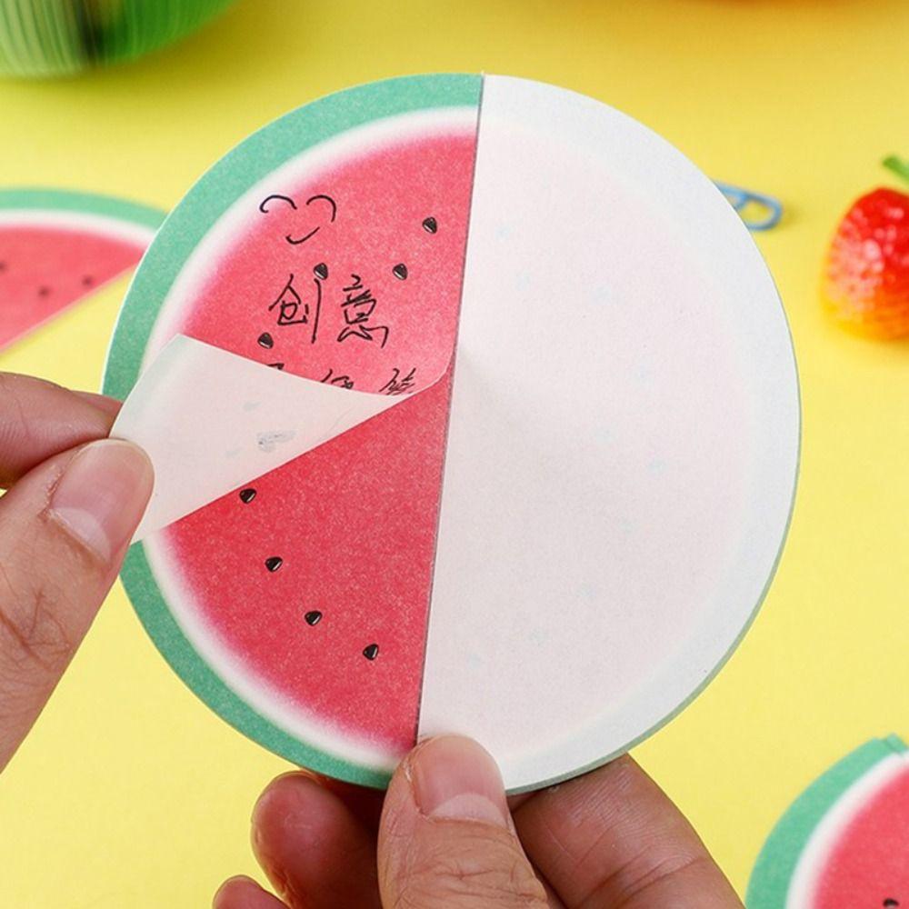 Multifunctional Non-sticky Note Paper Tearable Fruit Shape Memo Pad Stationery Paper Writing Paper School Office
