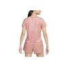 Nike Dri-FIT Swoosh Logo Print Crew Neck Short Sleeve T-Shirt Women Tops Pink FB4682-618