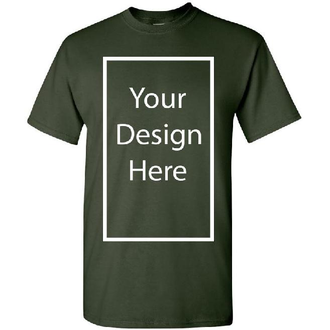 Add Your Own and Text Design Custom Personalized Adult T-Shirt Tee