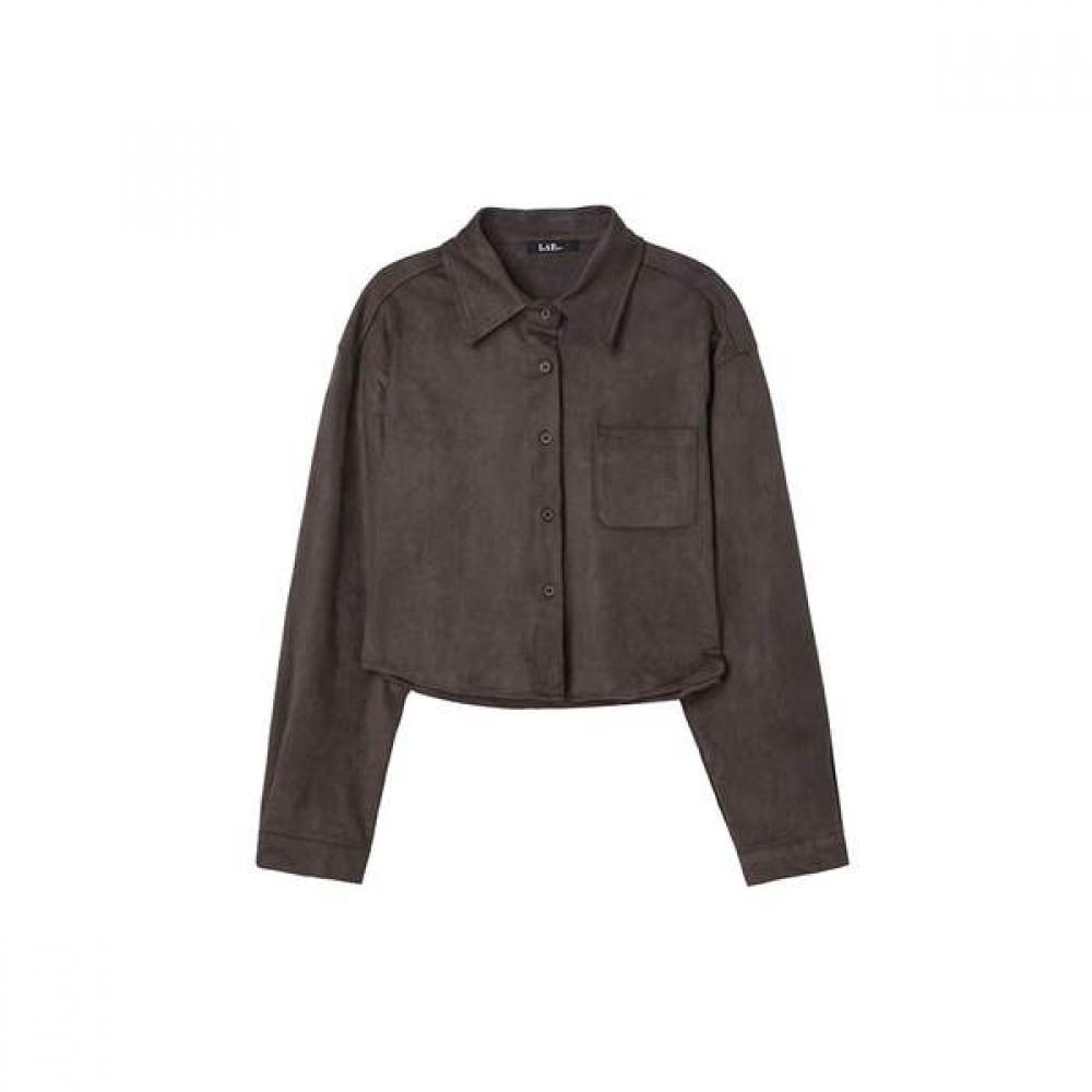 

Lap Suede Crop Shirt Ar4wbb41 DR (dark brown)/FF