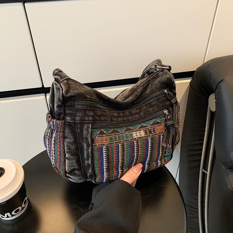 Ethnic-style Casual Dumpling Bag, Niche Single-shoulder Crossbody Bag, Simple and Fashionable Women's Bag