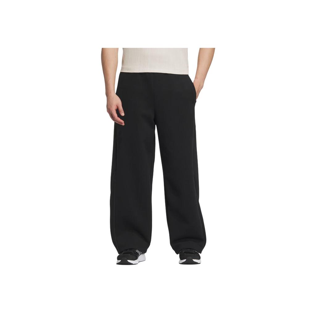 Adidas FW24 Fustl Knit Tracksuit Bottoms Series Solid Color Fashion Versatile Casual Pants Men Bottoms Black JI8739