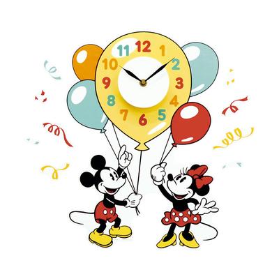 Toyo Case Wall Clock Sticker 01 Mickey Minnie &