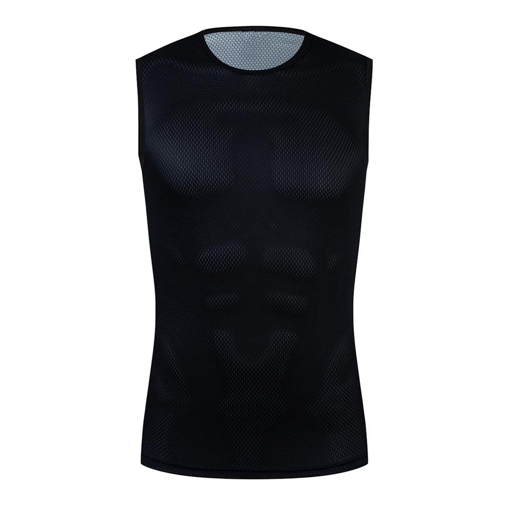 Reflective Cycling Base Layers White Cycling Undershirt Quick Dry Vest Sport Underwear Tight Vest High Elastici Vest Bike Jersey