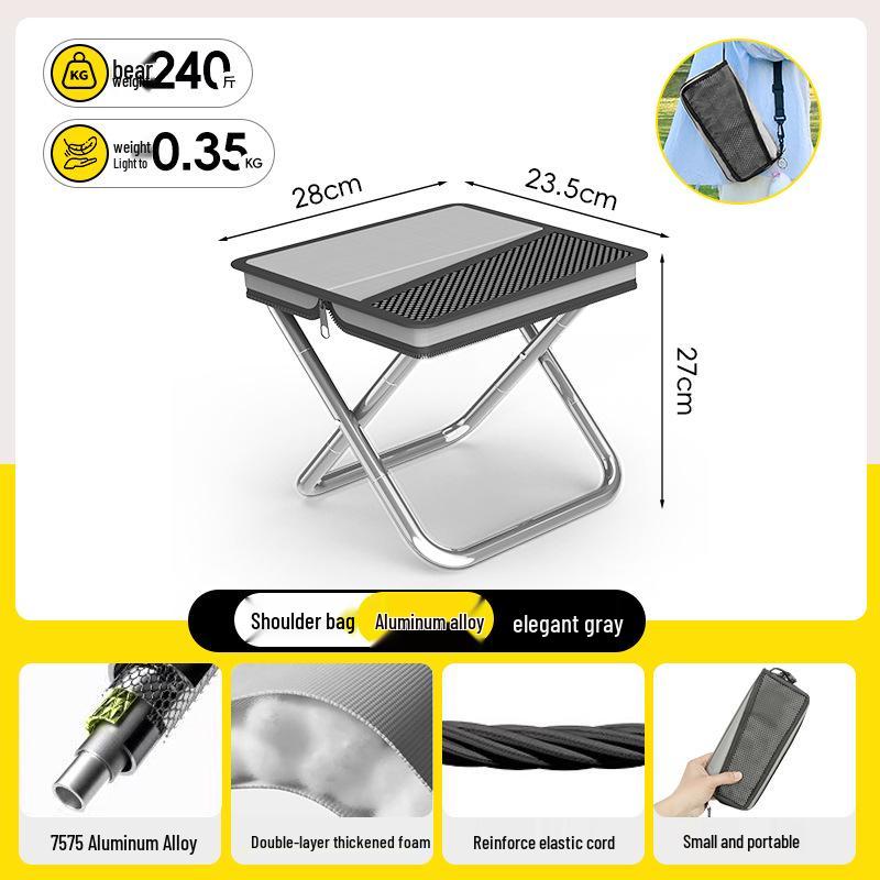 Compact Folding Camping Stool & Pencil Case Combo