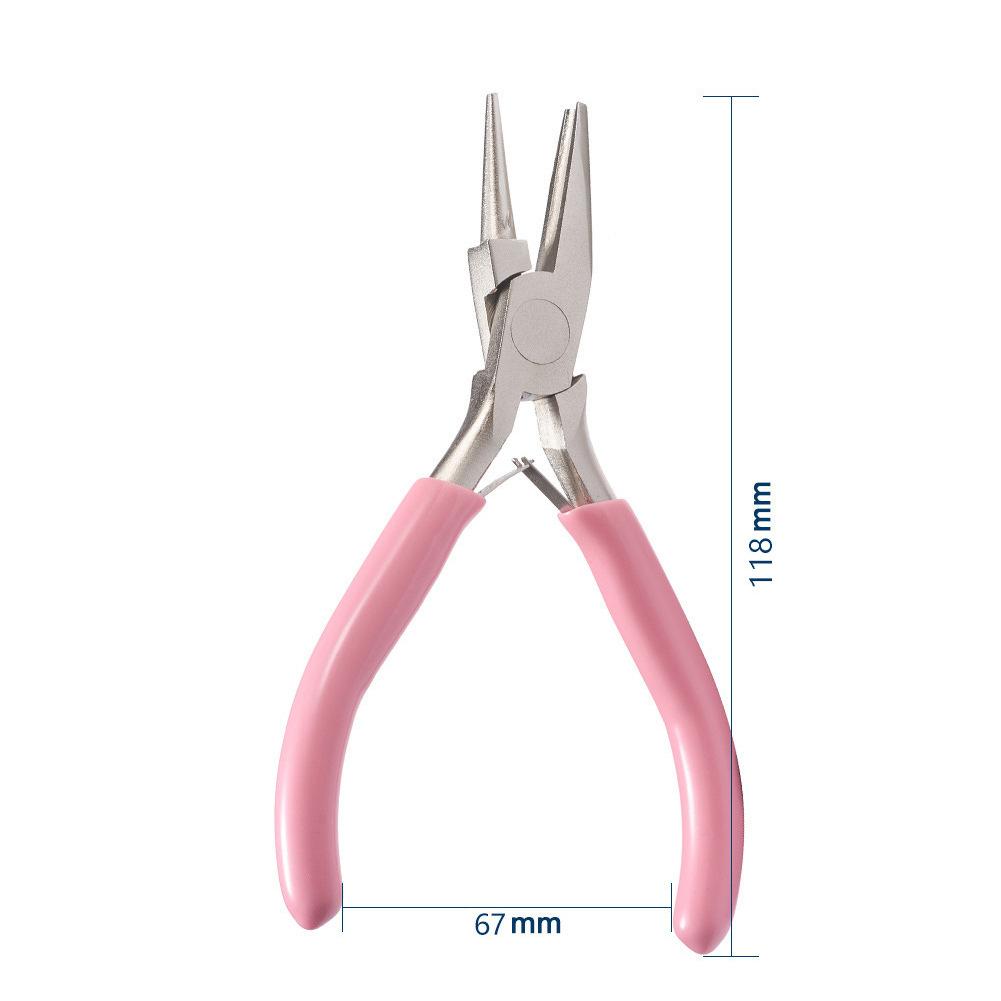 5-inch Professional Round Concave Pliers, Used for Jewelry Making Mini Precision Wire Loop Tools, Ideal DIY Manual Tools