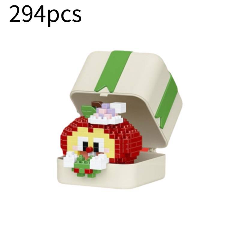 

Building Christmas Merry Blocks Assembly Toy Santa Claus Cartoon Gifts Xmas Apple